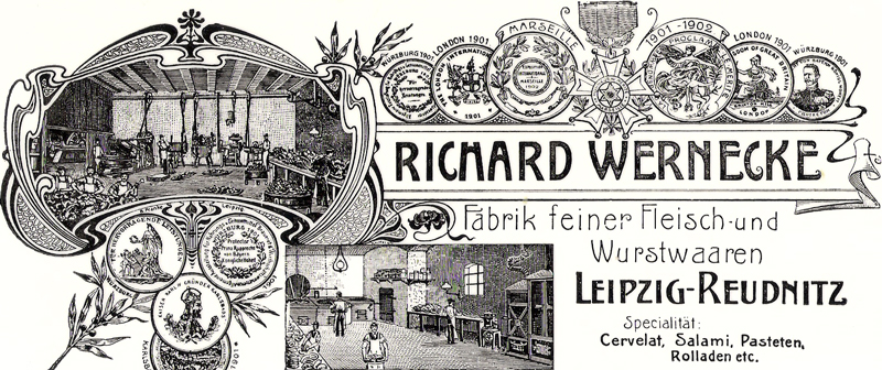 Fleischerei Wernecke 1870